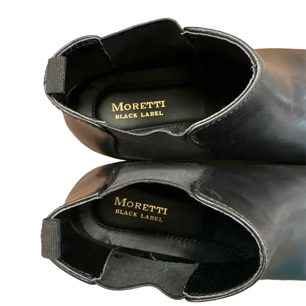 Moretti Black Label Todd II in Black. Size 10 D‎ Pull On Boots.